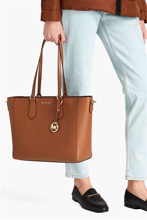 michael kors kimberly tote blue|kimberly pebble tote bag.